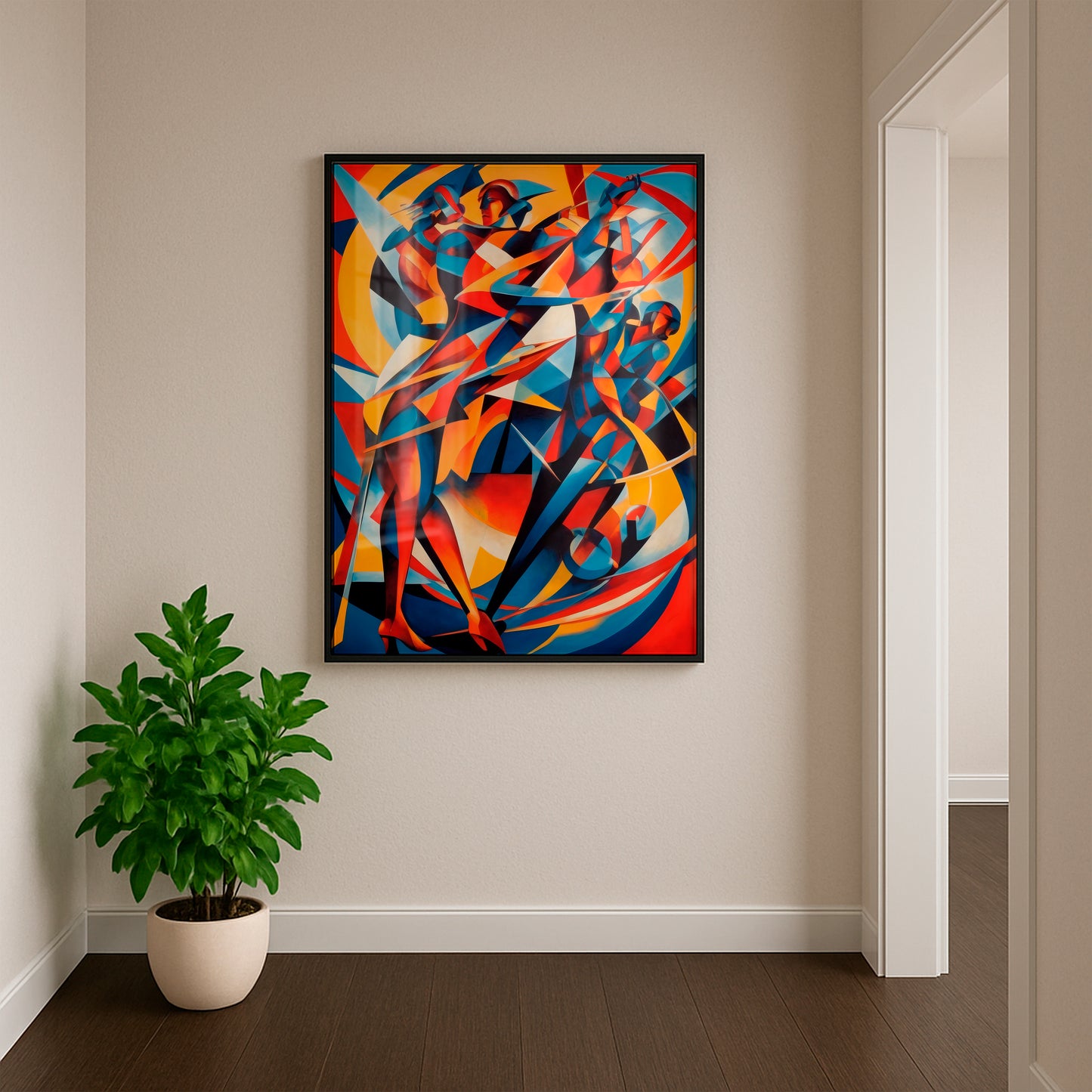 Synaptic Encounter - Framed Matte