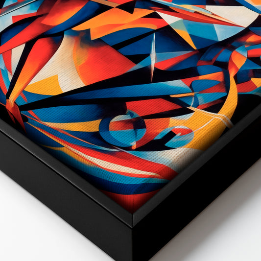Synaptic Encounter - Framed Canvas