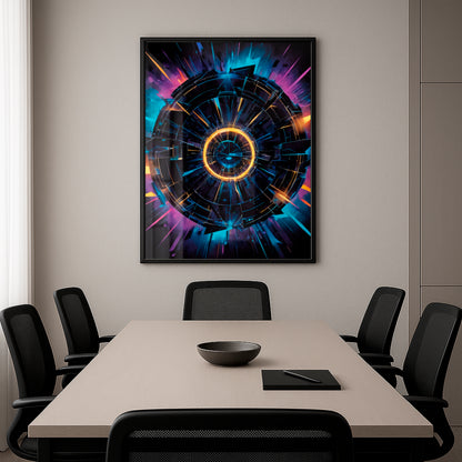 Into the Glowvoid - Framed Matte