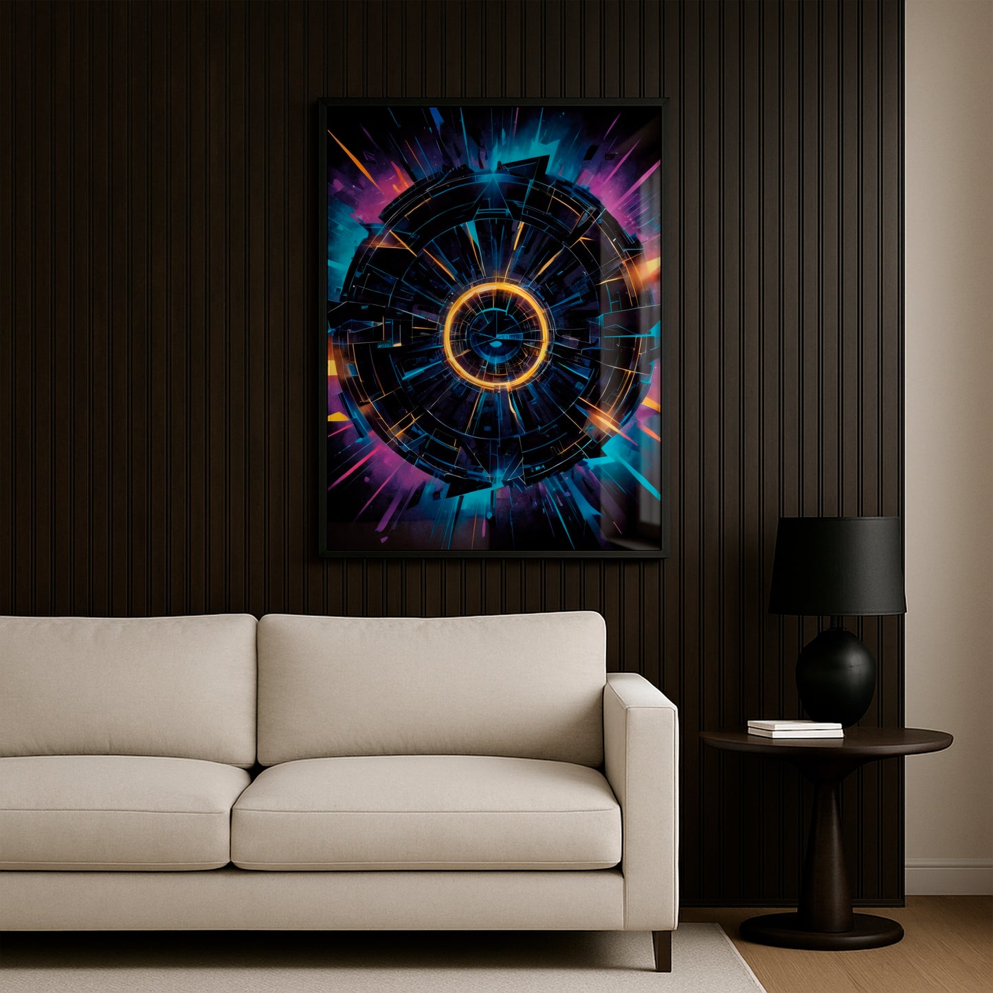 Into the Glowvoid - Framed Matte