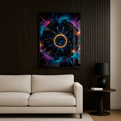 Into the Glowvoid - Framed Matte