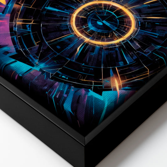 Into the Glowvoid - Framed Canvas