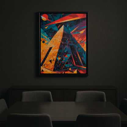 Pyramid of Celestial Secrets - Framed Canvas