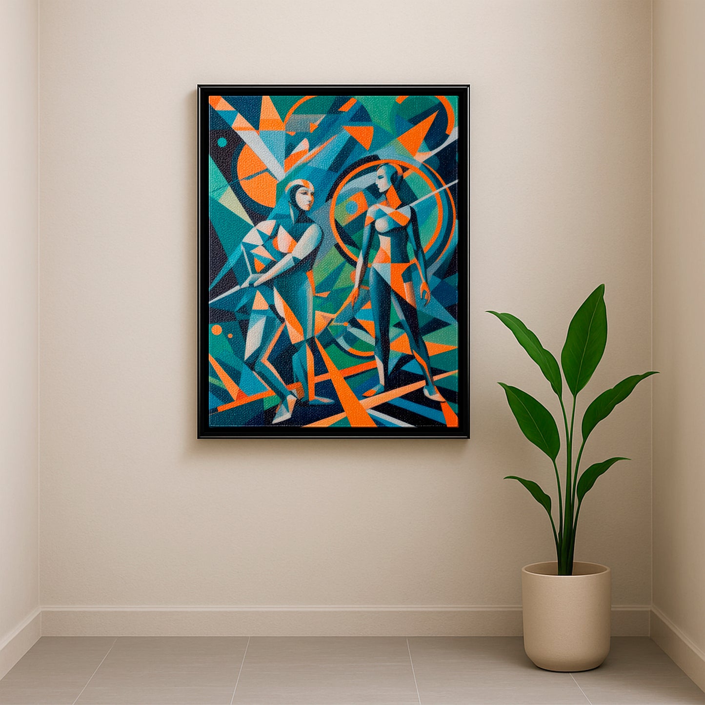 Interwoven Realities - Framed Canvas