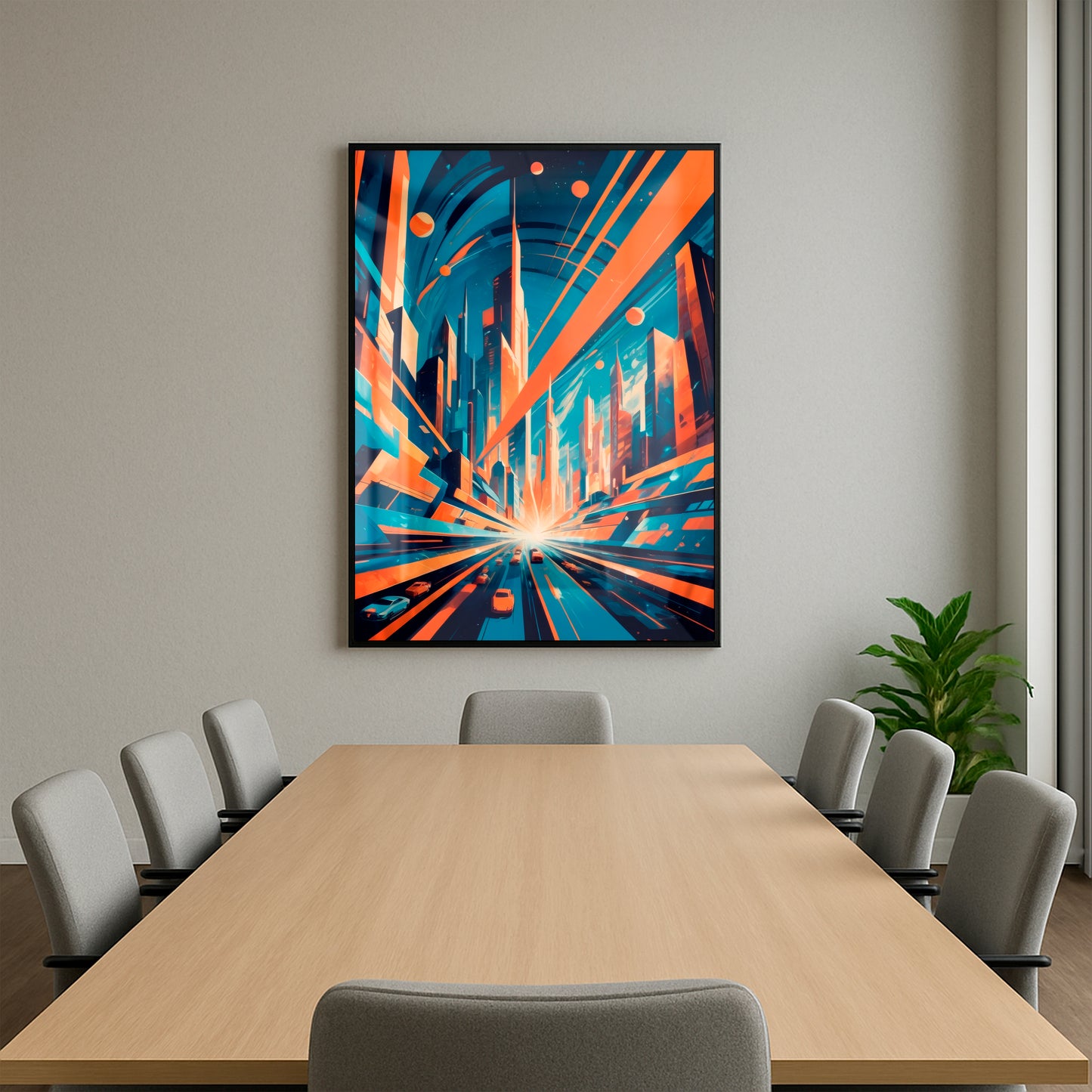 Dawn of the Metropolis - Framed Matte