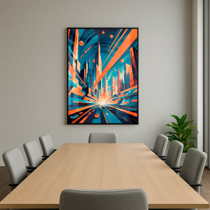Dawn of the Metropolis - Framed Matte