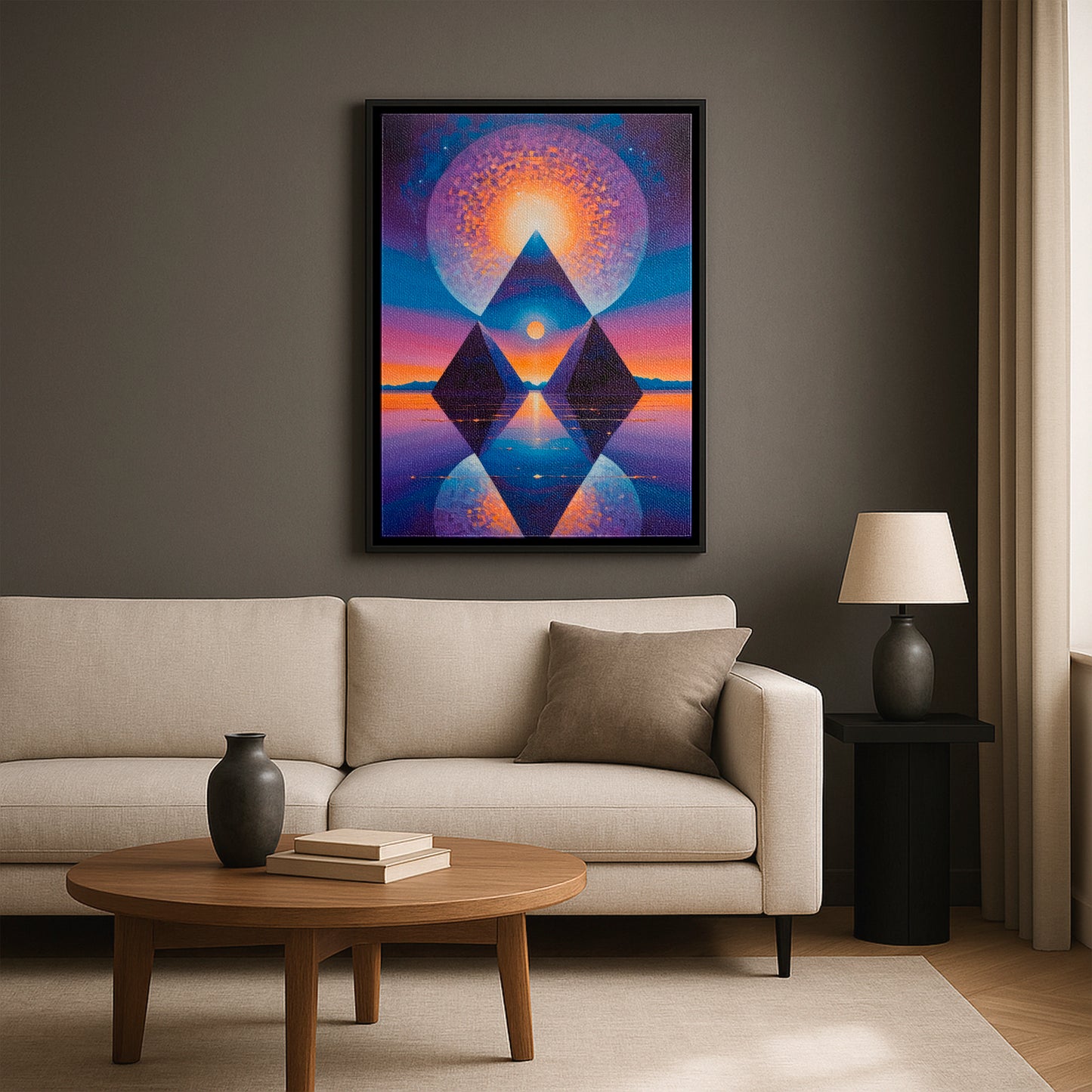 Horizon of the Unknown - Framed Canvas