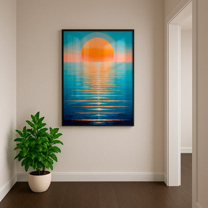 Shiny Waves - Framed Matte