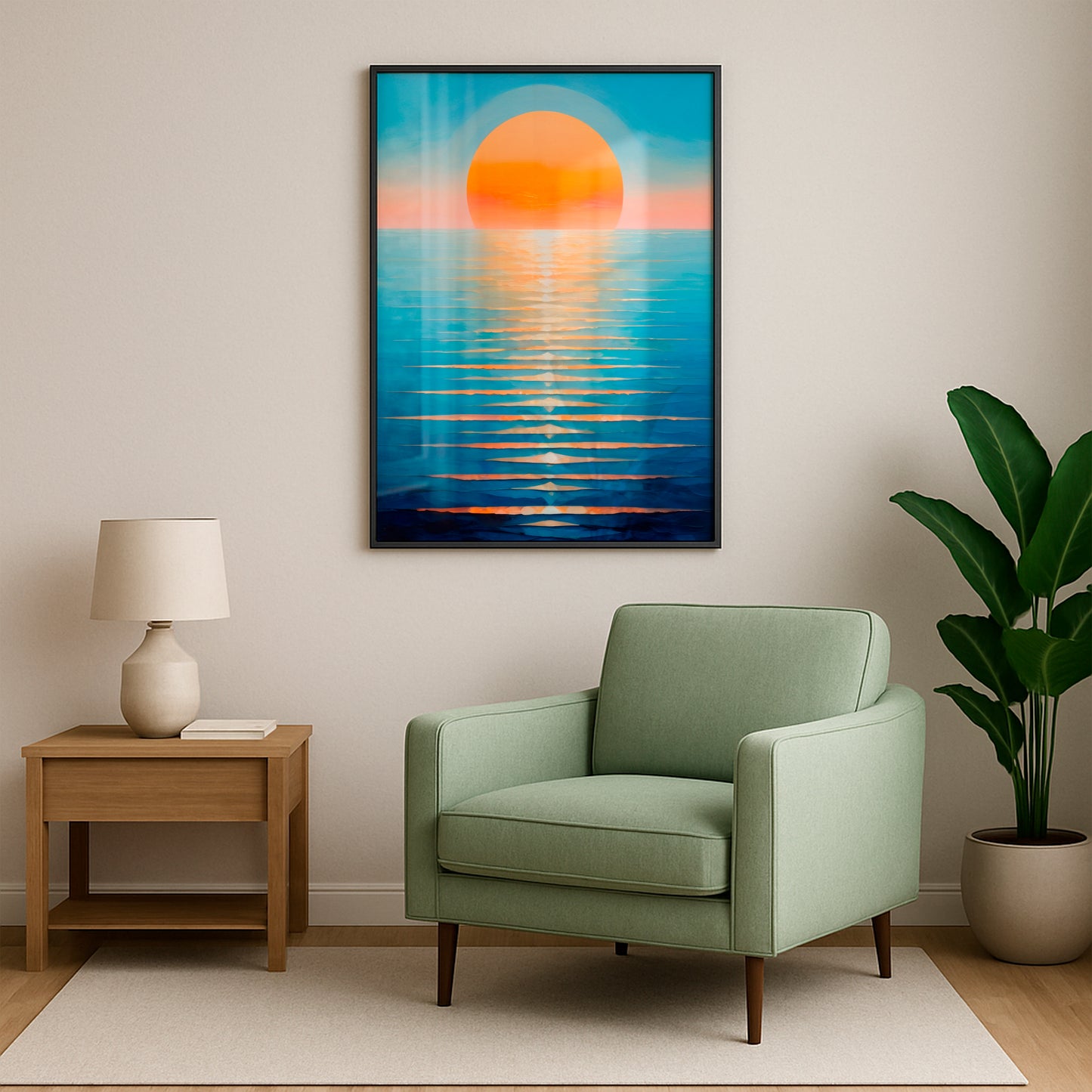 Shiny Waves - Framed Matte