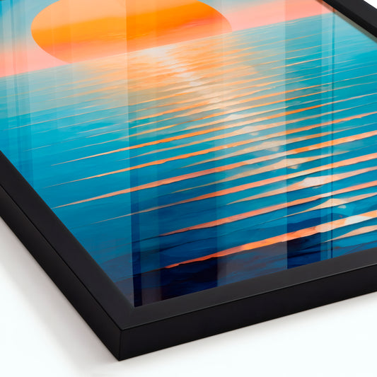 Shiny Waves - Framed Matte