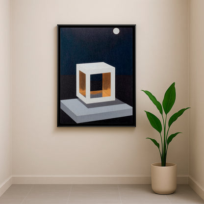 Lunar Haven I - Framed Canvas