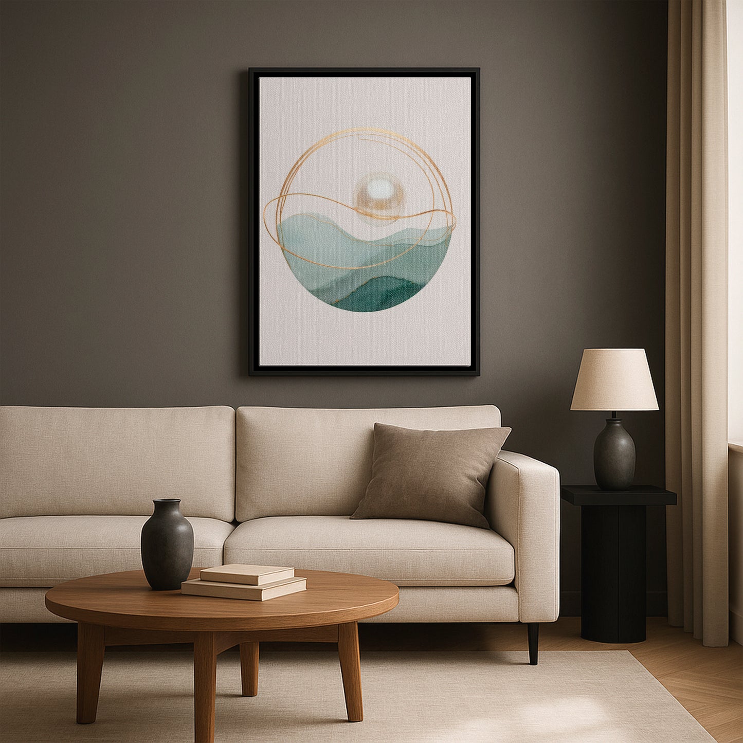 Timeless Orbit - Framed Canvas