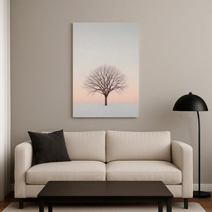 Alone in White - Canvas