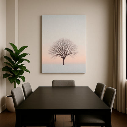 Alone in White - Canvas