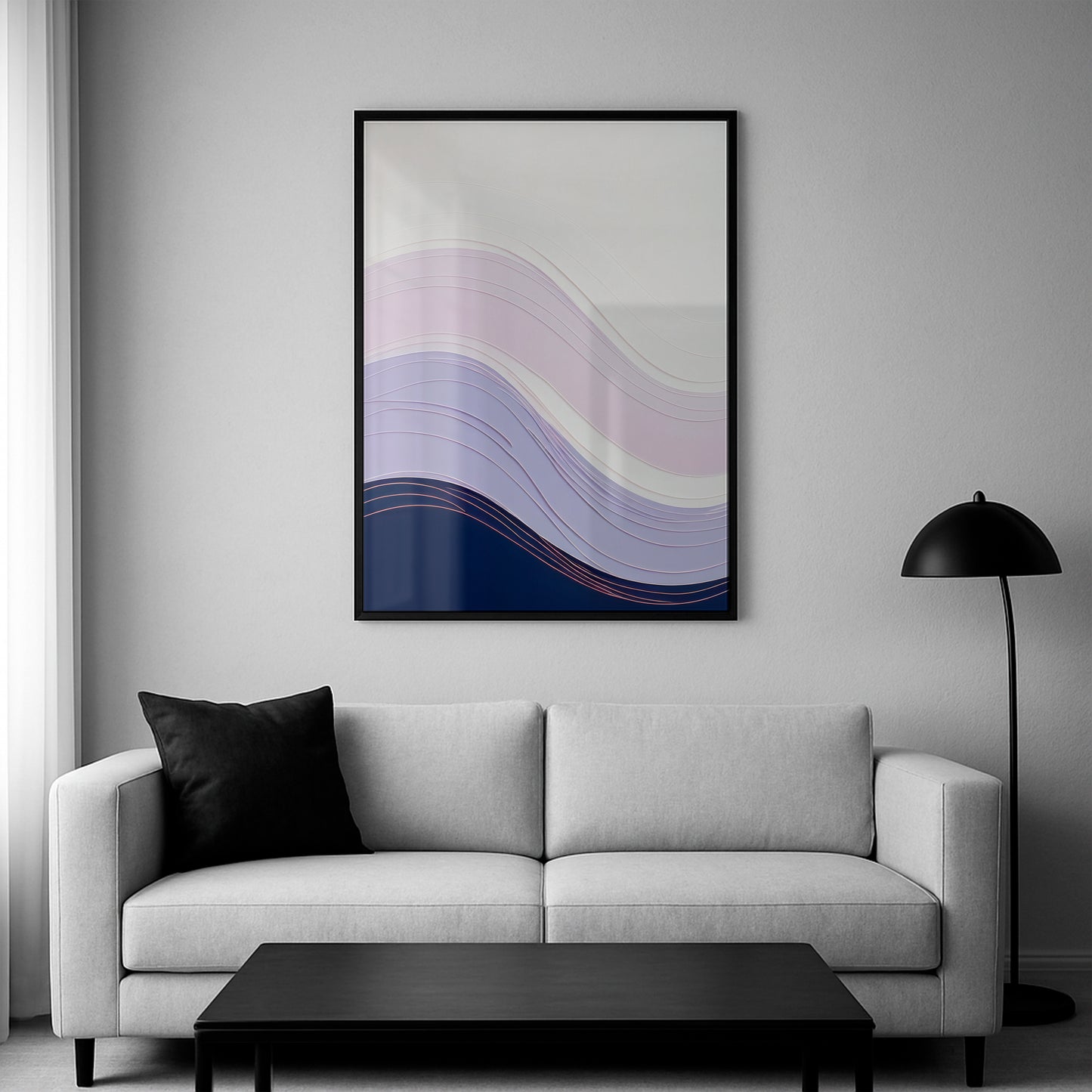 Violet Path - Framed Matte