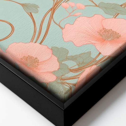 Floral Dreams Unveil - Framed Canvas