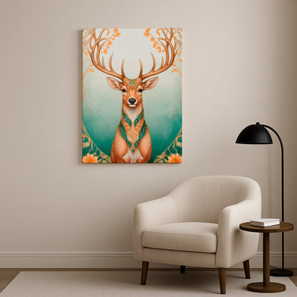 The Noble Gaze of the Forest Prince - Canvas