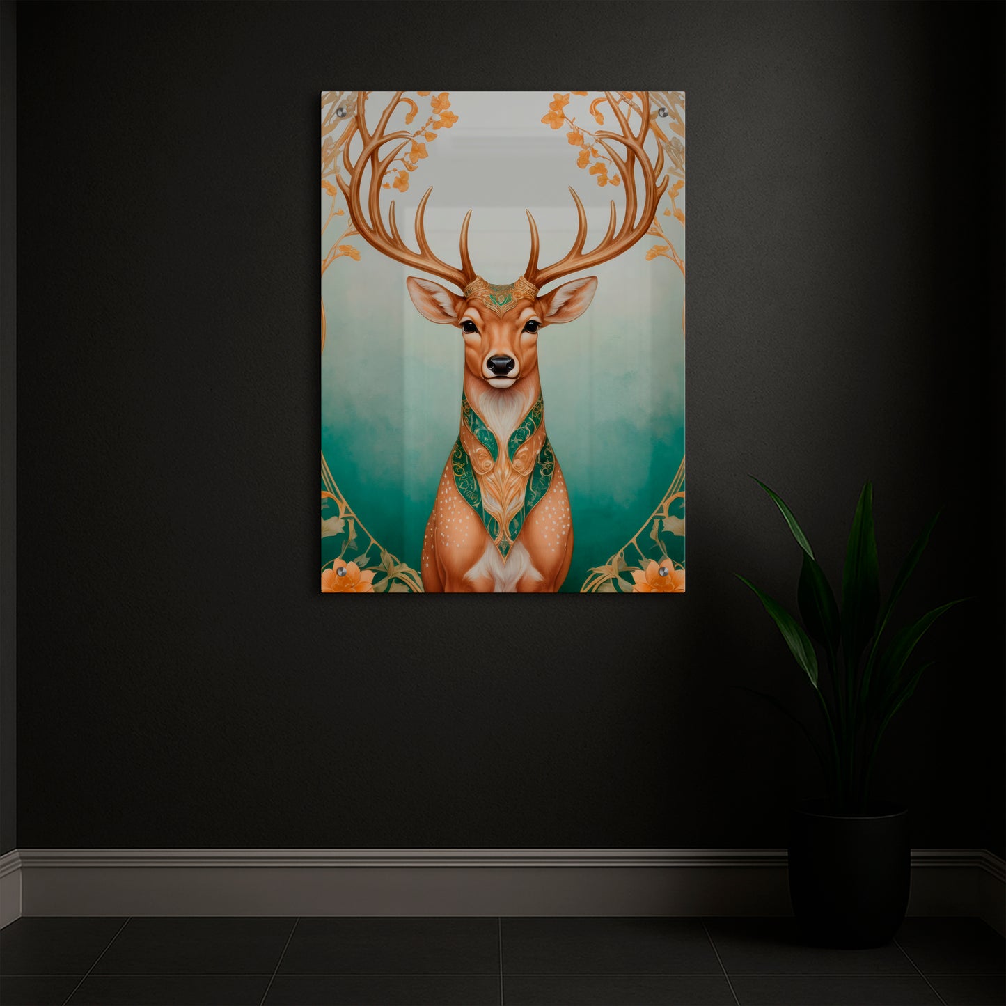 The Noble Gaze of the Forest Prince - Acrylic