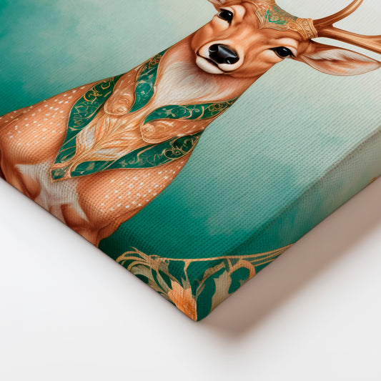 The Noble Gaze of the Forest Prince - Canvas