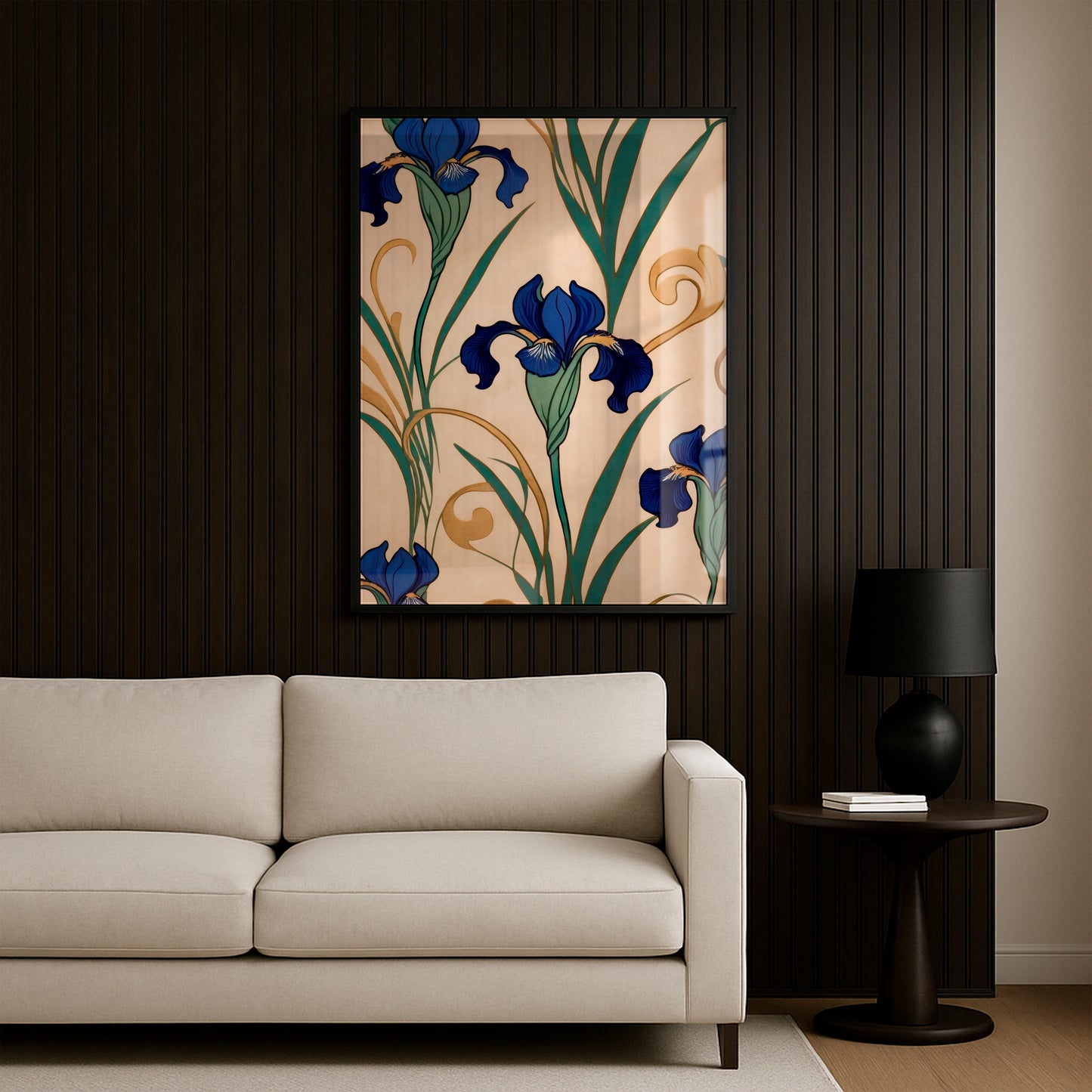 Azure Elegance - Framed Matte