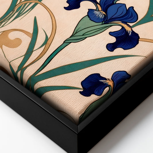 Azure Elegance - Framed Canvas