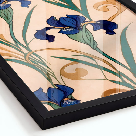 Azure Elegance - Framed Matte