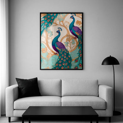 Whispers of the Peacock - Framed Matte