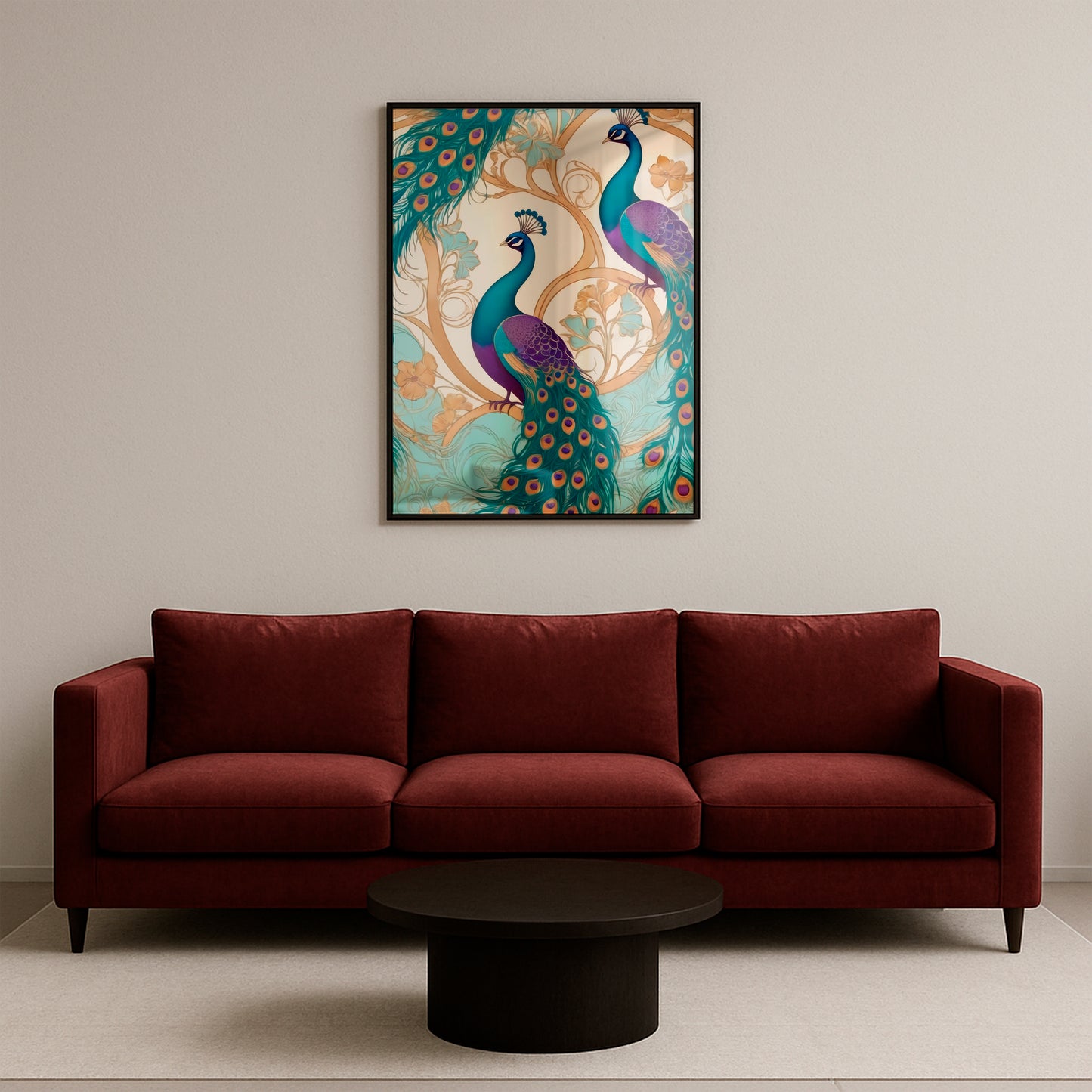 Whispers of the Peacock - Framed Matte