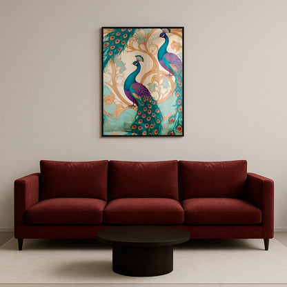Whispers of the Peacock - Framed Matte
