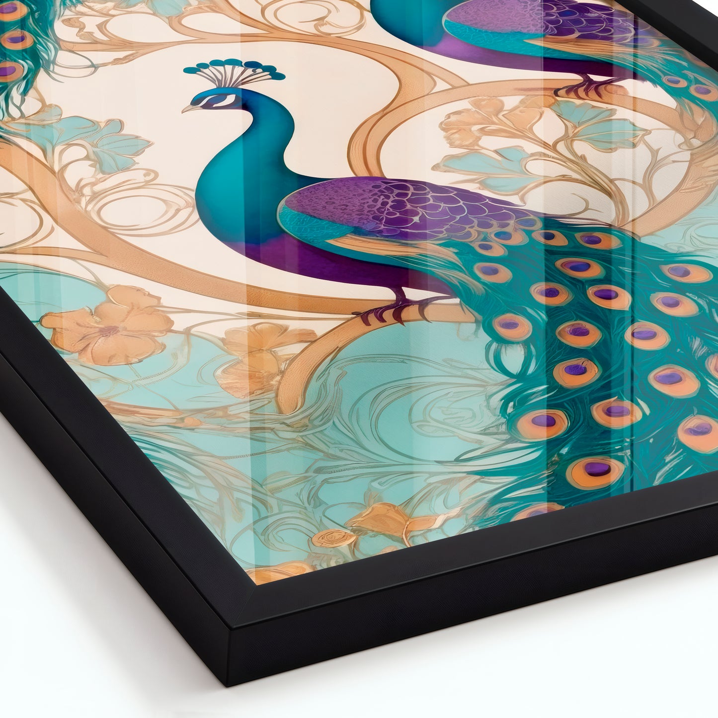 Whispers of the Peacock - Framed Matte