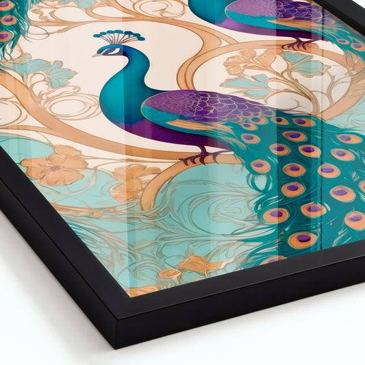 Whispers of the Peacock - Framed Matte