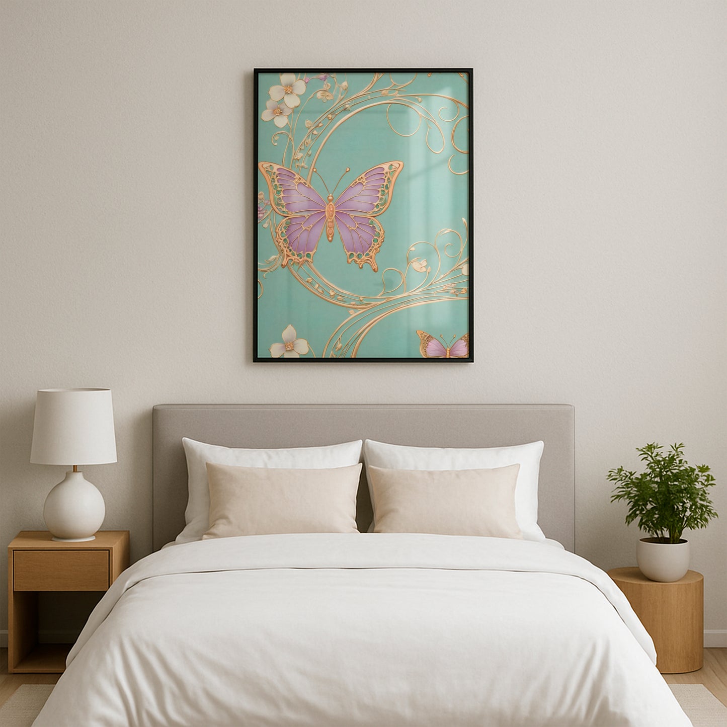 Fluttering Elegance - Framed Matte