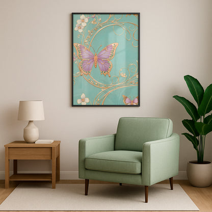 Fluttering Elegance - Framed Matte
