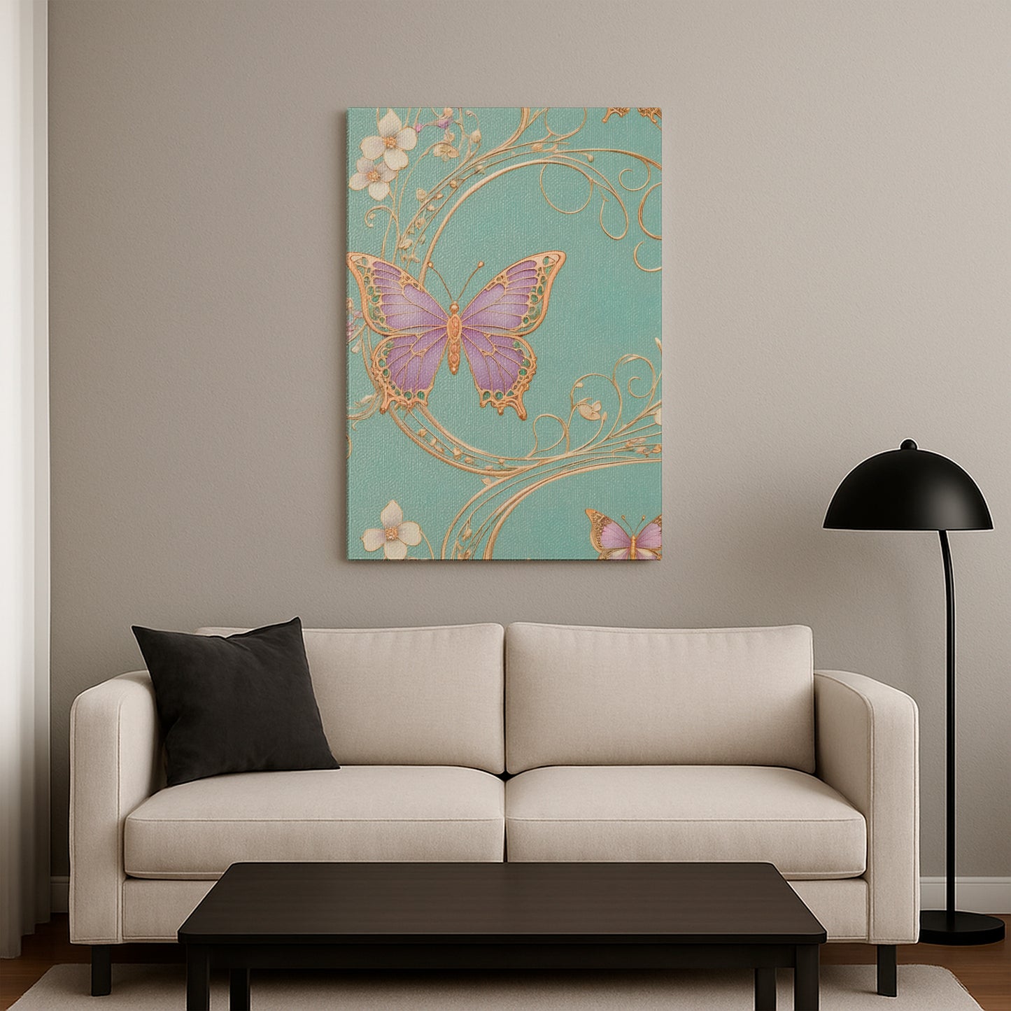 Fluttering Elegance - Canvas