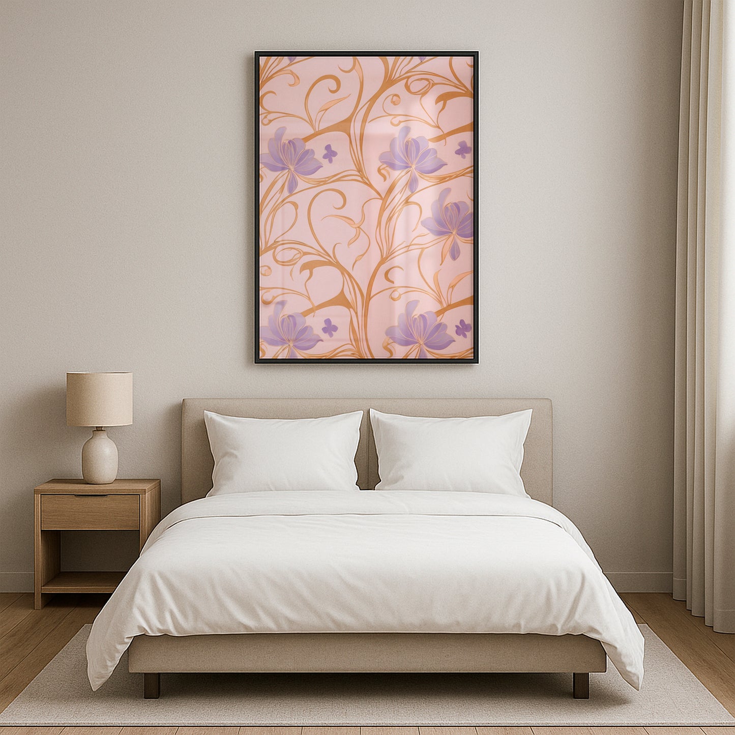 Gilded Violets - Framed Matte