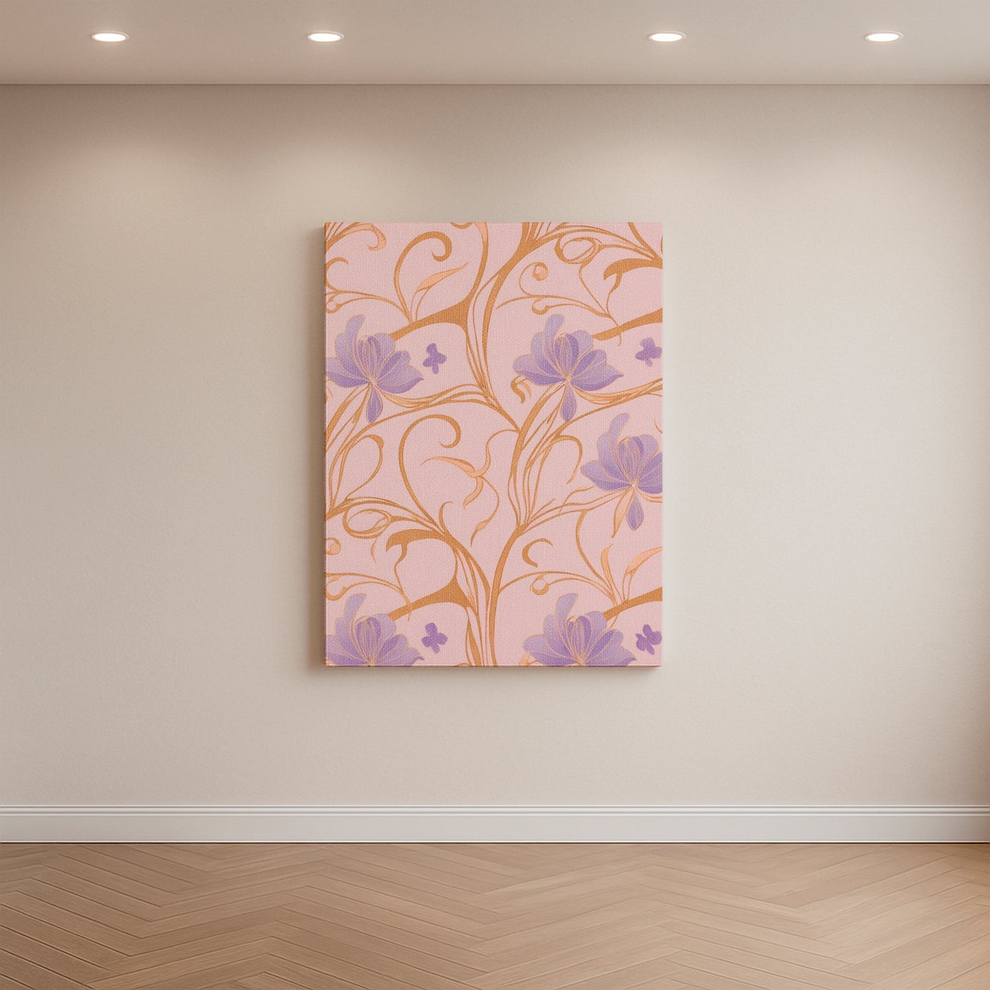 Gilded Violets - Canvas