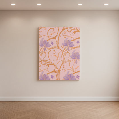 Gilded Violets - Canvas