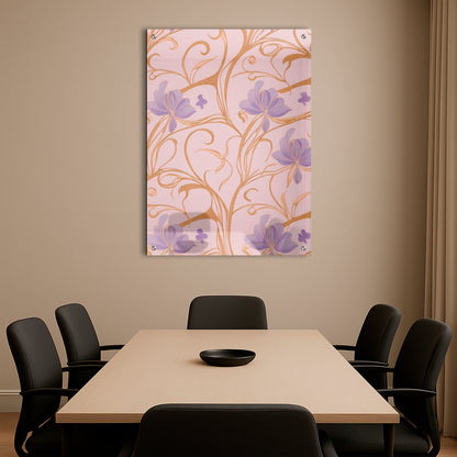 Gilded Violets - Acrylic