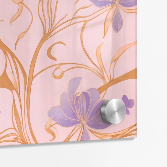 Gilded Violets - Acrylic