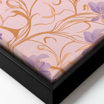 Gilded Violets - Framed Canvas