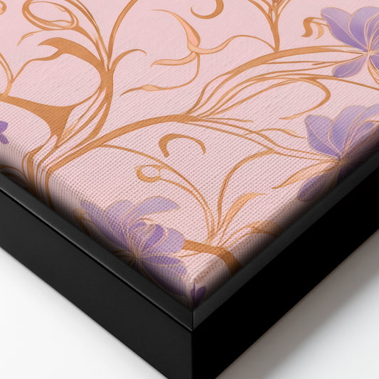 Gilded Violets - Framed Canvas
