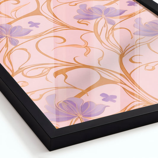 Gilded Violets - Framed Matte