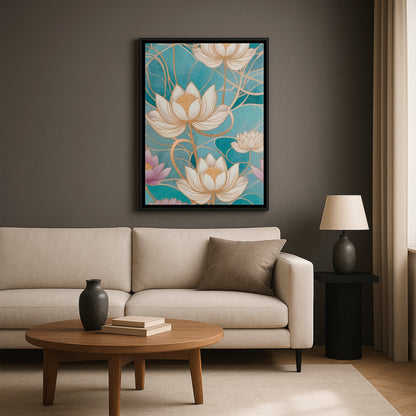 The Bloom of Serenity - Framed Canvas
