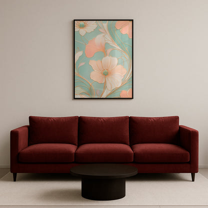 A Mirage of Soft Blooms - Framed Matte