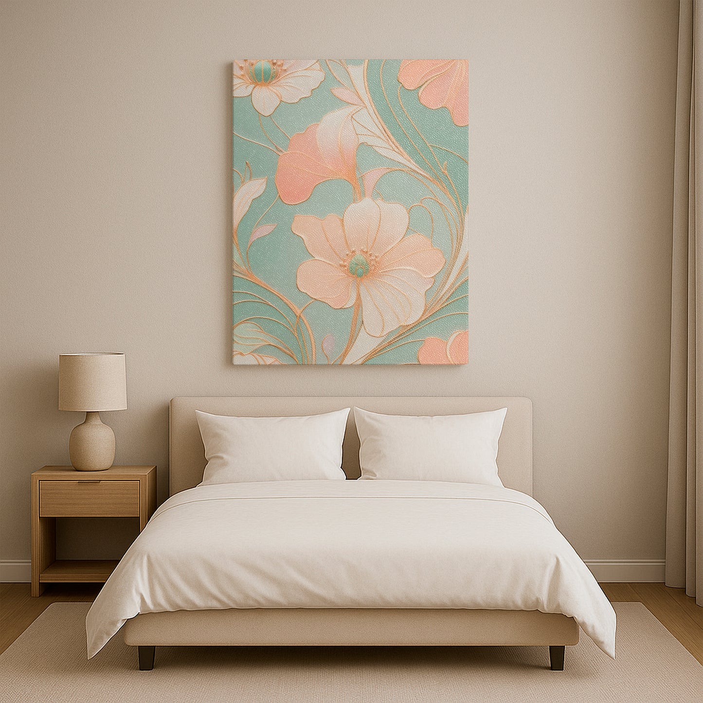 A Mirage of Soft Blooms - Canvas