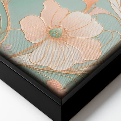 A Mirage of Soft Blooms - Framed Canvas