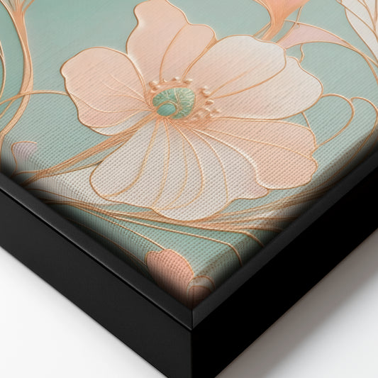 A Mirage of Soft Blooms - Framed Canvas
