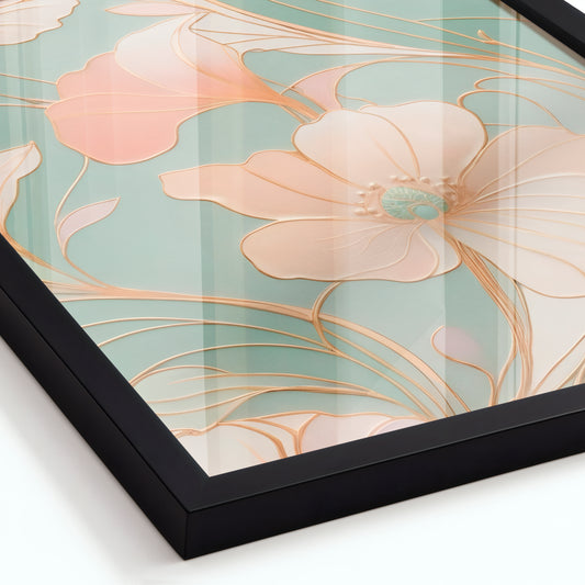 A Mirage of Soft Blooms - Framed Matte