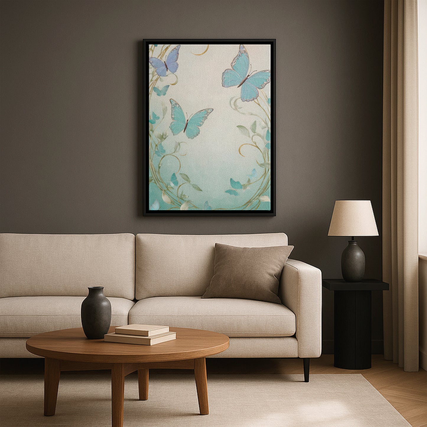 Dancing in the Verdant Breeze - Framed Canvas