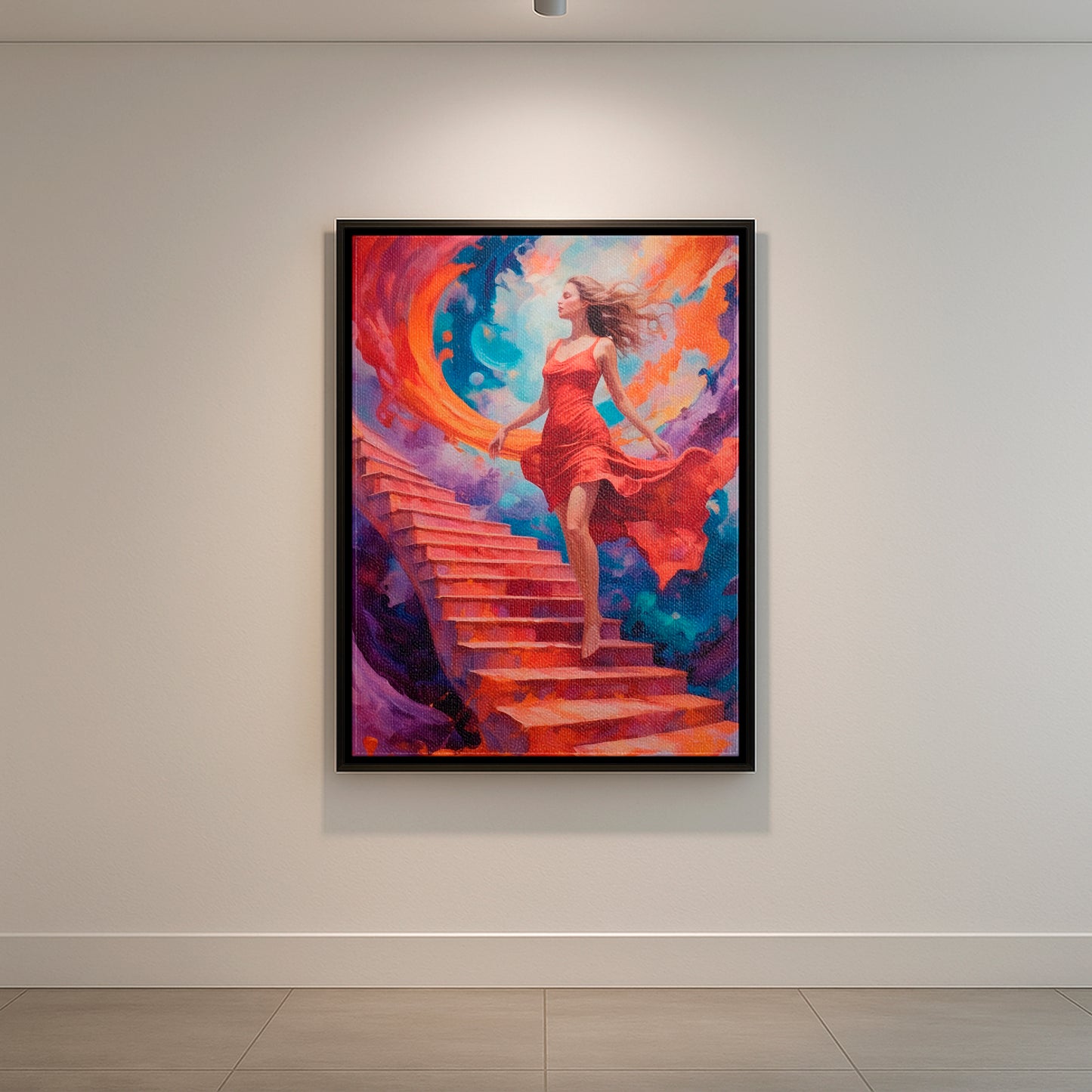 The Scarlet Voyage - Framed Canvas